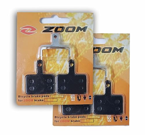 ZOOM 2 X Pair Brake Pads 2 Sets (for one complete bike) DB-03 Bike Bicycle Disc Brake Pads DB680 & Shimano Deore M515 M474 C501 C601 Mechanical M525 Hyraulic Calipers