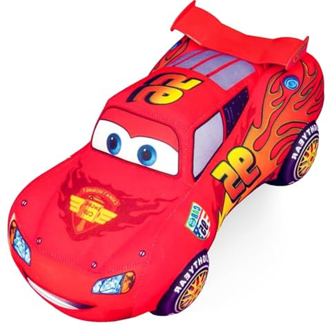 Clybeaut MccQueen Plüschtier,Cars Kuscheltier,25cm Plüschspielzeug Soft Toys,Kurzplüsch,Cartoon Charaktere Plüschpuppen