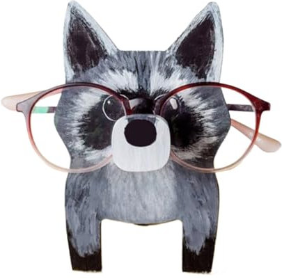 Supporto Per Occhiali Per Animali Creativo animale porta occhiali ornamento carino 3D animale sculture in legno espositore for occhiali da sole mensola porta occhiali decorazioni for la casa Forma Di