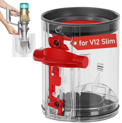 Cleptorize Serbatoio della Polvere per Dyson V12 Detect Slim/ V10 Digital Slim, Contenitore Dust Bin di Ricambio Numero parte 965272-01