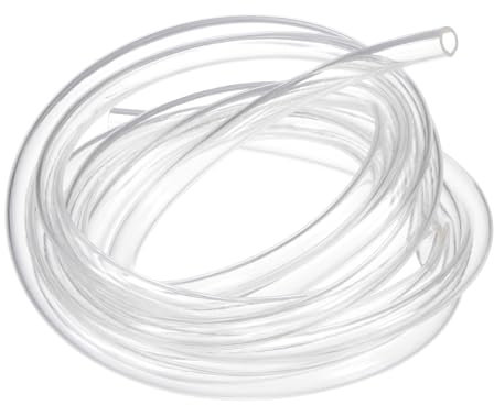 M METERXITY Tubing Carburetor Fuel Vent Line, 6mm(0.24) ID 8mm(0.31) OD 1.5m(5') Long Polyurethane Gas Oil Tube for ATV/Go Kart/Dirt Bike, Universal Petrol Pipe Replacement [Clear]