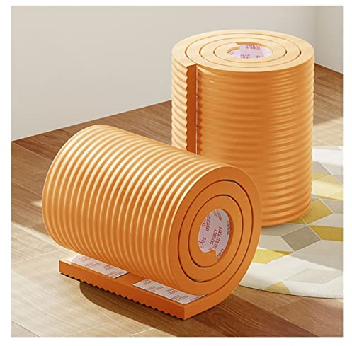 GLJTUO Wall Corner Guard for Parking Garages, Sponge Edging Anti-Collision Warehouse Corner Guards, Furniture Window Sills Wide Bumper Wall Corner Protector, 2/5 M,Yellow-5m-6pcs