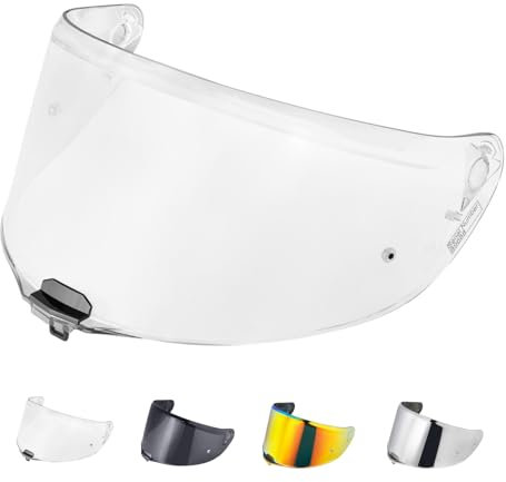 JQF Gear Visière de Casque de Moto pour FF811/VECTOR II/Citation II,Visière de Casque de Protection Contre Le Vent Moto,Lentille de Remplacement Visiere Casque Moto(Transparent)