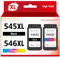 PG-545XL CL-546XL Ersatz für Canon 545 546 XL Druckerpatronen Kompatibel für iP2850 MG2555S MG2450 MG2550S MG2950 MG3050 MG3051 MG3052 MX495 Patronen 545XL 546XL, 2 Pack