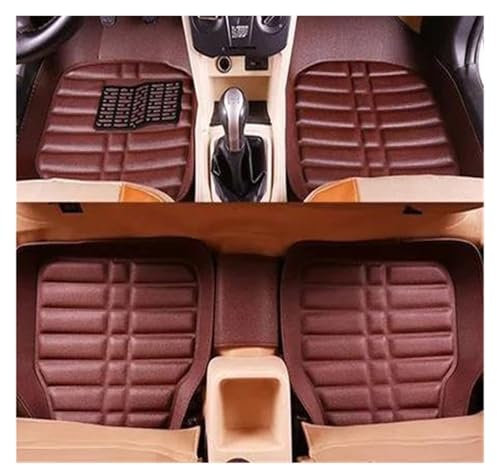 Auto Autofußmatten Für Peugeot 308 307 Sw 107 206 207 301 407 408 508 2008 4008 5008 Fußmatten Autos Zubehör(Kaffee)