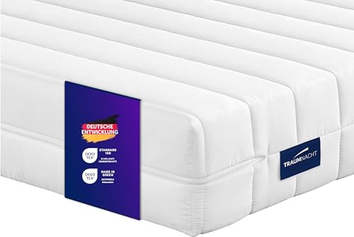 Traumnacht Easy Comfort Kaltschaummatratze 120x200 cm | H4 fest | Ergonomisch & atmungsaktiv | Öko-Tex Zertifiziert | 11 cm Höhe | Hypoallergen & Antibakteriell | Deutscher Qualitätsstandard