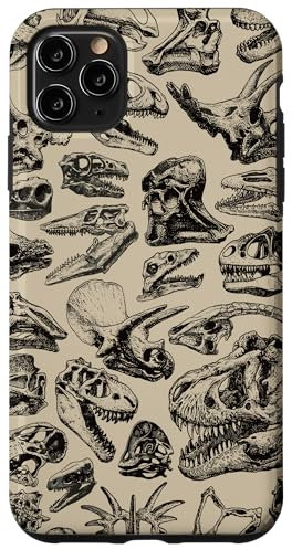 Dinosaur Bones Skulls Prehistoric Fossils Dinosaur Lovers Case for iPhone 11 Pro Max