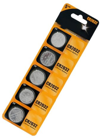 Ksikdeg Pack Of 5/10 2032 Button Cell Batteries 3V Lithium Coin Battery for Car Remote