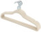 Truevaste Kleiderbügel Samt 10 Stück - Premium Clothes Hangers - Bügel mit 360° Drehbarer Haken, rutschfest, 0.6cm dünn, Platzsparend, für Garderobe, 45x23.5 cm (Beige)