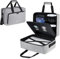 Tasche kompatibel mit PS5/PS4/PS5 Pro,Reise-Aufbewahrungstasche mit 17 Taschen und dicker Polsterung für Playstation 5 Disk Digital Edition Konsole,Controller,Spiele-Discs,Ladegerät und Zubehör,Grau