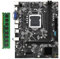 Lioggyet Scheda madre da scrivania B75M - con 1X DDR3 1600MHz 8G RAM LGA 1155 per CPU I3 I5 I7 USB 3.0 3.0 Compatibile con fino a 16GB