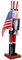 VERDANVERSE Patriotic Wooden Nutcracker Soldier Independence Day Tabletop Ornament Usa Nutcracker Figurine for Festive Home Decor and Holiday Celebrations