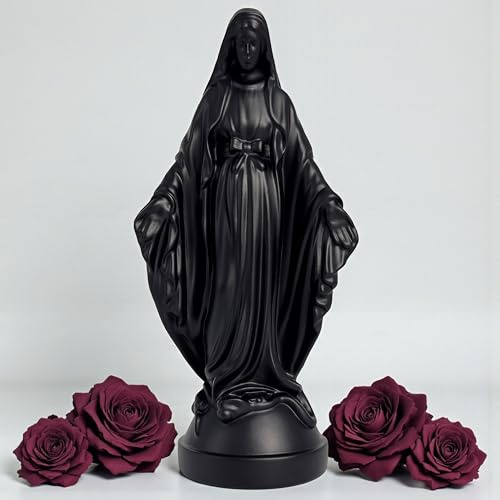 Pop Mary, Moderne Jungfrau Maria Statue, dekorative Harzfigur, einzigartiges Sammlerstück, Geschenk (Schwarz)