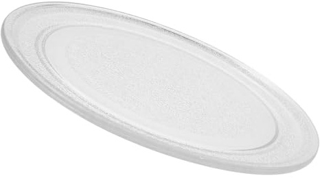 ASAKKURA Mikrowellenteller Glas Ersatz drehteller Mikrowelle Glasteller Geschirr Leicht zu Reinigen Spülmaschinenfest Rutschfest für Gängige Mikrowellenmodelle