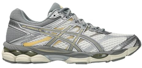 ASICS Gel-Cumulus 16 Unisex Sneakers Grau 42 EU | Sportstyle Retro Running | FLUIDRIDE Gel FLYTEFOAM Komfort & Dämpfung | Atmungsaktiv, Langlebig, Lifestyle