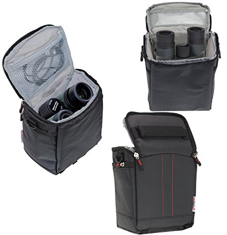 Navitech Black Protective Portable Handheld Binocular Case and Travel Bag for The National Geographic 6x21 Child Binocular