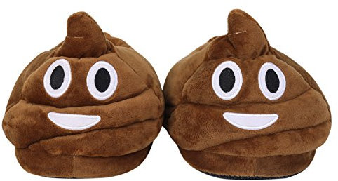 Pantoffeln, Plüsch Hausschuhe, Mann / Frauen / Kind Unisex Emoji weiche niedliche Karikatur Hefterzufuhren warme gemütliche weiche angefüllte Plüsch Haushalt Innenhaus Haushalt (Exkremente)