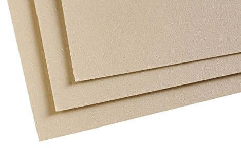 Clairefontaine 197019C Packung (mit 5 Zeichenbögen Pastelmat, 24 x 32 cm, 360 g, ideal für Trockentechniken und Pastell) sand