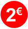 DiiliHiiri — 2€ Verkaufsaufkleber Runde Rote Preissticker 35mm Rolle mit 1000 Stück — Rabattaufkleber Werbeaufkleber Preisaufkleber Räumungsaufkleber Preisschilder für Verkäufe