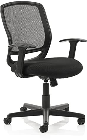 Mave MVE01 Mesh Task Operator Chair with Arms - Black