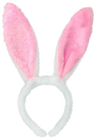 Oster Hasenohren Haarreif Kanpola Stirnbänder Haarband Kaninchenohr Ostern Deko Accessories für Erwachsene Kinder (Rosa)