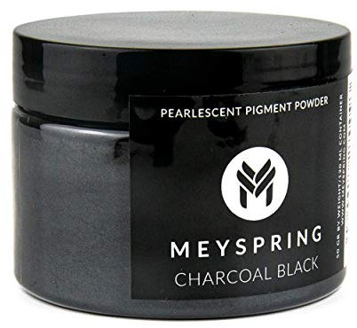 MEYSPRING Farbpigmente aus schwarzem Epoxidharz, 50 g, ideal für Kunstharzkunst, Epoxidharz und UV-Harz, Mica-Pulver für Epoxidharz