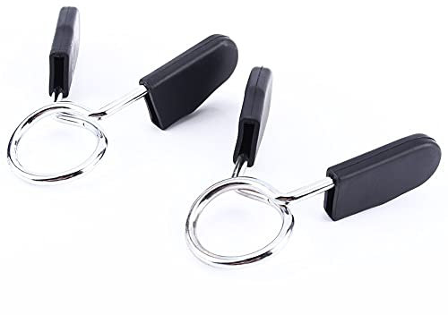 Alomejor 2Pcs 25mm Collares De Resorte con Mancuernas Abrazaderas con Barra de Mancuernas para el Ejercicio de Entrenamiento de Levantamiento de Pesas