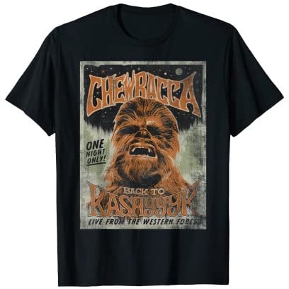 Star Wars Chewbacca Back To Kashyyyk Vintage Concert T-Shirt
