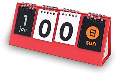 Schreibtischkalender 365 D-Day Kalender Desktop Flip Kalender Stand Up Büro Schreibtisch Kalender für Zuhause und Klasse