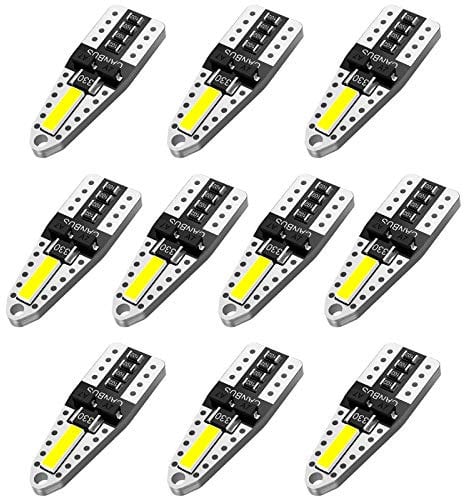 AGLINT T10 W5W 194 LED Light Bulbs White CANBUS Error Free 501 168 2825 12V Replacement Bulb for Car Interior Lights Dome Map Trunk Door Courtesy License Plate Light 10Pcs