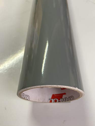 Vinilo Pegatina Muebles de Cocina, PVC Engomada Autoadhesivo Protege o Decora Armario y Aparatos Eléctricos, Papel Pintado para Muebles/Cocina/Baño,Impermeable Pegatina, Rollo 60cm (Gris oscuro, 5)