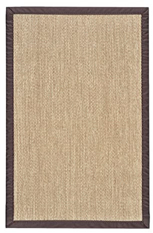 STORESDECO Alfombra vinilica con Ribete y Tejido Premium de Alta Gama Alfombras de habitacion Salon baño hogar Cocina Pasillo Infantil Lavable Antideslizante Resistente Marrón Claro 60 cm x 90 cm