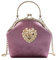 Umhängetasche Damen Clutch Frauen Samt Handtasche Vintage Herz Design Abendtasche Hochzeit Party Braut Clutch Umhängetaschen Geldbörse Rosa