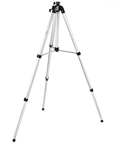 Firecore 71-inch Professional Aluminum Alloy Laser Tripod with Adjustable Legs, 1/4-20 Male Thread and Extra 5/8-11 Tripod Adapter for Line Laser Level
