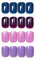 SIUSIO 96-teilige Kunstnägel zum Aufdrücken, bunte Acryl-UV-Spitzen, Mantelnägel für DIY-beschichtetes Gel, kurze quadratische Kunstnägel, press on nails kurz Kunstnägel-Sets für Frauen und Mädchen