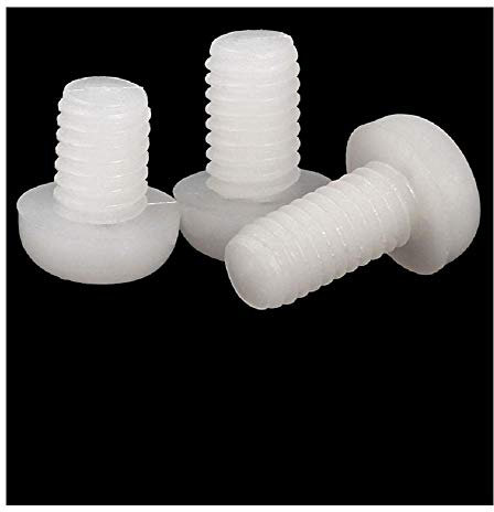 Phillips Round Head Nylon Screw, Plastic Plastic Screw, pan Head Screw Bolt M6M8M2M2.5M3M4M5-6 * 40 (10 Tablets)