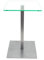 freeroom24 Designer Beistelltisch Glas Silber 30x30x50 cm - Wohnzimmertisch modern - Stabiler Couchtisch - praktischer Coffee Table eckig - Kaffeetisch - Glastisch - Sofatisch - Made in Germany