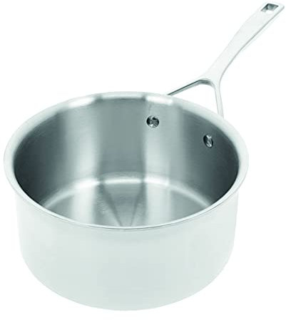 Demeyere poêlon en inox Essential 5 - Poêlon inox pour tous types de cuisinières dont induction - Poêlon induction fabriquée en matériau à 5 couches - 30 ans de garantie - Ø 16 cm