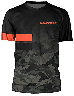 UGLY FROG Herren Kurzarm Mountainbike Downhill Freeride BMX Trikot Shirt MTB Jersey
