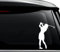 myrockshirt Golf Golf Spielen weibliche Golfspielerin 15 cm Aufkleber Autoaufkleber Sticker ohne Hintergrund Auto PKW Lack Scheibe