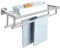 Sayayo 60CM Portasciugamani Bagno Doppio Porta Salviette da Parete Appendi Asciugamani Bagno, Porta Asciugamano Acciaio Inossidabile SUS304 Cromo Lucido, EGZ8000-C