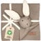 DIKOS® Original Babydecke SCHMUSE-Hase (beige braun) – Premium 2-in-1 Neugeborenen Kuscheldecke & Schmusetuch – aus weicher gestrickter Bio-Baumwolle (GOTS/Oeko-TEX) – schönes Babygeschenk zur Geburt
