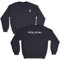SERPOLICIA Sudadera de la Policía Nacional con el Escudo y Logo clásico. Sudadera CNP. Regalo opositor de policía Nacional (FR/ES, Letras, XL, Regular, Regular, Azul Marino sin Capucha)