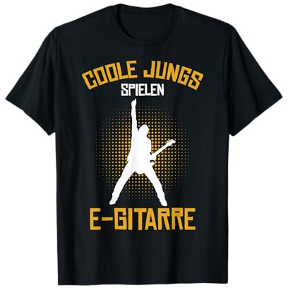 Coole Jungs spielen E-Gitarre Gitarrist Gitarre Kind Jungen T-Shirt