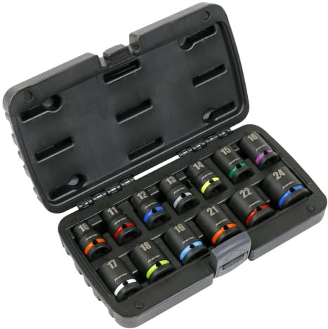 Sealey Premier 1/2 Sq Drive Impact Socket Set Metric - 13pc - AK5617M