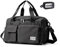 Kleine Sporttasche für Damen, Reisetasche, Handgepäck, Wochenendtasche mit Schuhfach, 02#schwarz, Gym Bag & Toiletry Bag, Turnbeutel & Kulturbeutel