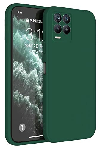 Topme Handyhülle Hülle Fur Realme 8 / Realme 8 Pro (6.4 Inches) Case Schutzhülle, Hautschutz Aus TPU Silikonhülle - Dunkelgrün