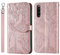Rostsant Handyhülle für Sony Xperia 10 IV Geprägter Baum PU Leder Klapphüllen Brieftasche Tasche Hülle für Sony Xperia 10 IV 5G - Rosengold