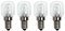 Backofenlampe 2/4 Stück Halogenlampe E14 25W Ofen Glühbirnen Techgoamde 2750k Warmweiß Bis 500°C Hitzebeständiges, Geeignet für Backofen, Mikrowelle, Salzlampen (4Stück)