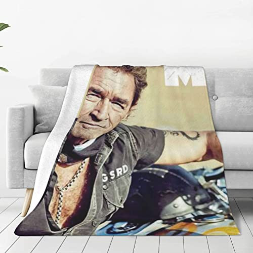 Oudrspo Peter German Maffay Ultraweiche Micro-Fleece-Decke, luxuriöse Anti-Pilling-Flanell-Schlafkomfort-Sofa-Bettwäsche und Reise-Klimaanlage-Decke